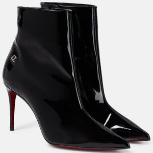 Christian Louboutin SPORTY KATE BOOTY
85 Patent Leather Ankle Boots Heels NIB